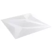 vidaXL Stenske plošče Zvezda 24 pcs Bel Zvezda 50 x 50 cm XPS Pena