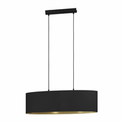 EGLO 900147 | Zaragoza Eglo visilice svjetiljka ovalni 2x E27 crno, zlatno, šare
