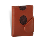 Princ Leather Novcanik Slide, Smedi