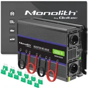 Qoltec Monolith 6000 MS valovni pretvornik napetosti | 12 V na 230 V | 3000/6000 W | USB