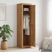 vidaXL Garderobna omara PANAMA Med 51 x 50 x 185 cm Trdna borovina