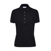 Majica kratkih rukava Lacoste za žene, boja: crna