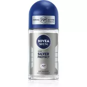Nivea Silver Protect antiperspirant roll-on za moške 48h (Anti-bacterial Protection) 50 ml