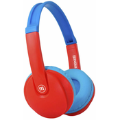 Djecje slušalice Maxell - BT350, crveno/plave