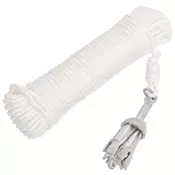 Vidaxl vidaXL Zložljivo sidro z vrvjo srebrno 0,7 kg vroče pocinkano lito železo