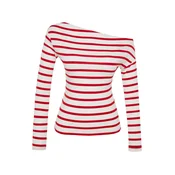 Trendyol Majica rdeča/bela