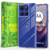 Ovitek za Motorola Edge 60 Pro/Edge 60 Fusion, silikonski, prozoren