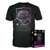 Funko pop tee: marvel - black panther