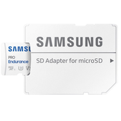 SAMSUNG Memorijska kartica PRO Endurance MicroSDXC 128GB U3 + SD Adapter MB-MJ128KA bela