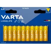 Varta baterije LongLife LR6 Alkalna AA 1,5V (10 kos)