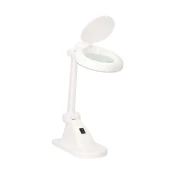 Nedis MAGLE1WT - LED stona lampa sa lupom LED/6W/230V bela