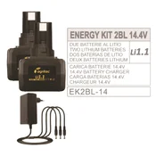 SET 2 x BATERIJI Li1.1(14.4V-7.5 A-108 Wh)+POLNILEC