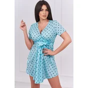 Mint polka dot dress