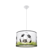 Sollux SL.1429 - Deciji luster na sajli FOOTBALL 1xE27/15W/230V precnik 40 cm