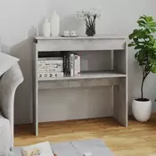 Konzolni stol siva boja betona 80x30x80 cm konstruirano drvo