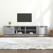 TV ormarici 2 kom boja betona 80x35x36,5 cm konstruirano drvo