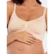 MAGIC Bodyfashion Nedrček za doječe mamice Mommy Comfort Nursing Bra, bež
