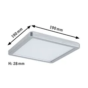 Paulmann Atria Shine Panel on/off krom 840 19x19 - Dnevna soba/jedilnica - Sodobni - Plastika