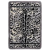 Casa Padrino luxury carpet with leopard design gray/cream/black 160 x 230 cm - Rectangular living room carpet - Modern bedroom carpet - Luxury interior - Luxury quality