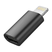 BLUE STAR Blue Star, USB-C v Lightning Pretvornik Adapter za iPhone in iPad, Črna, (5000276706)