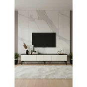 Hanah Home TV komoda Didema 180, 180 cm, antracit / travertin