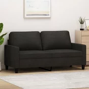 vidaXL Dvosed črn 140 cm blago