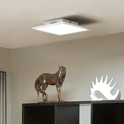 Lindby LED plošča Lamin, bela, 30 cm, CCT, z možnostjo zatemnitve, daljinski - Dnevna soba/jedilnica - Sodobni - Kovina