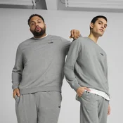 Mens Puma Essentials Small No. 1 Logo Crew, Gray, Size S, Men