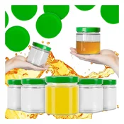 shumee 40x ATENA STEKLENI KOZARCI 410 ml ZA SVEČE, KUMARICE, MARMELADO, MED, KONZERVE