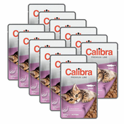 CALIBRA Cat Kitten koščki z lososom v omaki 12x100 g