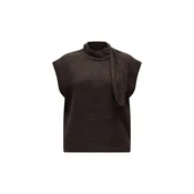 TOPSHOP Pulover CASSI temno rjava