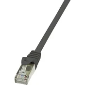LogiLink RJ45 omrežni kabel CAT 5e F/UTP [1x RJ45 konektor - 1x RJ45konektor] 0,25 m črna LogiLink