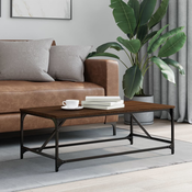Stolic za kavu smeda boja hrasta 100x50x35 cm konstruirano drvo