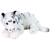Plišana igracka Rappa Eko prijatelji - Bijeli tigar, ležeci, 36 cm