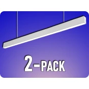 V-TAC LED linearna viseča luč 40W, 3300lm, čip SAMSUNG, srebrna/2-PACK! Farba svetla: Dnevna bela
