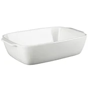 Pekač FOODIES 25x8x40 cm iz glinene posode bele barve BGEU-2849