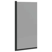 Ekran za kadu i tuš Crna 68 x 130 cm Staklo s temperaturom