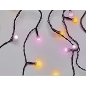 LED spoljašnje božicne lampice CHERRY 40xLED 9m IP44 žuta/ružicasta