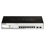 D-LINK DGS-1210-10/E 10-portni Gigabitni stikalni vozlišče z 2 SFP