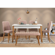 Woody Fashion Komplet mize in stolov (6 kosov)