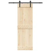 Pribor za klizna vrata 152 cm celicni crni
