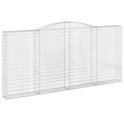 Gabionska košara s lukom 400x30x180/200 cm pocincano željezo