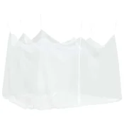 Vidaxl Mreža proti komarjem za zunanjo uporabo 220 mrež bela 300x300x250 cm