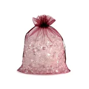 Darilna vrečka 20x26 cm iz organze - granatna (5 kosov)