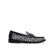 Čevlji brez vezalk Tommy Hilfiger Th Monogram Penny Bar Loafer FW0FW09537 Mornarsko modra