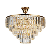 Brilagi - Plafonski luster CRYSTAL 5xE14/40W/230V zlatni