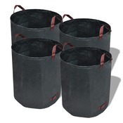 vidaXL Temno zelena vrtna vreča za odpadke 4 kosi 272 L 150 g / m2, (20746323)