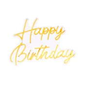 Zidna Neon Led svetiljka Happy birthday 42x31cm Atmosphera