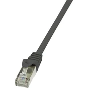 LogiLink RJ45 omrežni kabel CAT 6F S /FTP [1x RJ45 konektor - 1x RJ45 konektor] 0,50 m črna LogiLi
