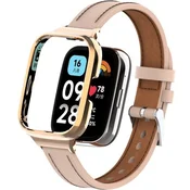 GS Usnjen pašček za Xiaomi Redmi Watch 3 Active, roza
